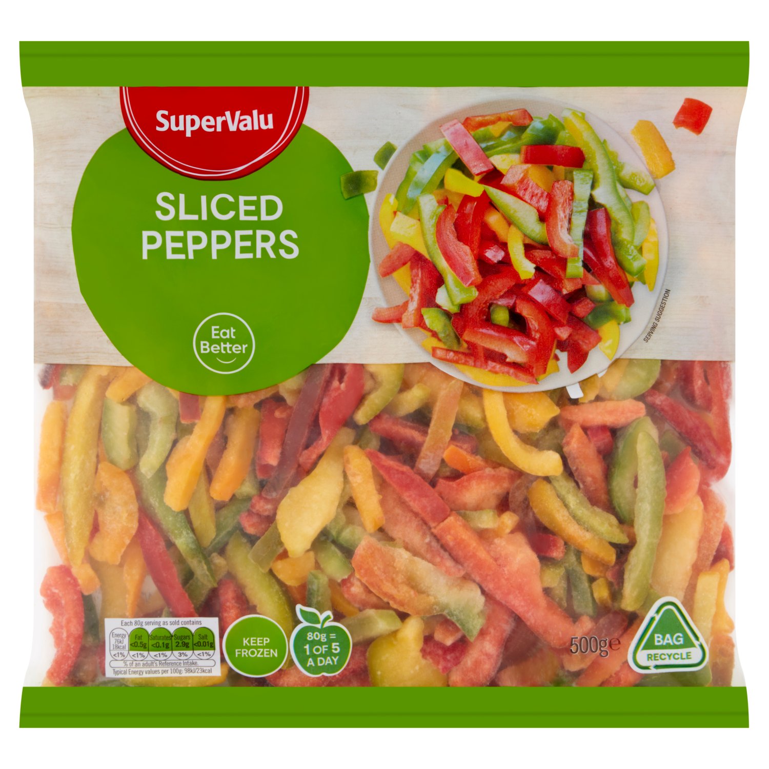 SuperValu Sliced Peppers (500 g)