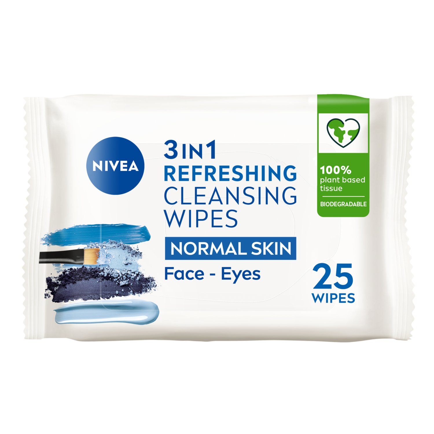 Nivea Biodegradable Face Wipes Normal Skin (25 Piece)