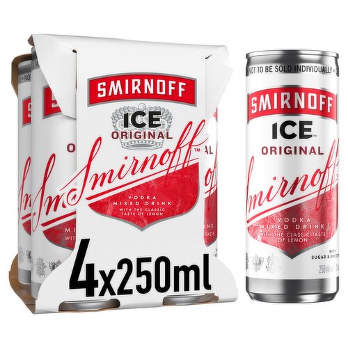 Smirnoff Ice Original Can 4 Pack (250 ml)