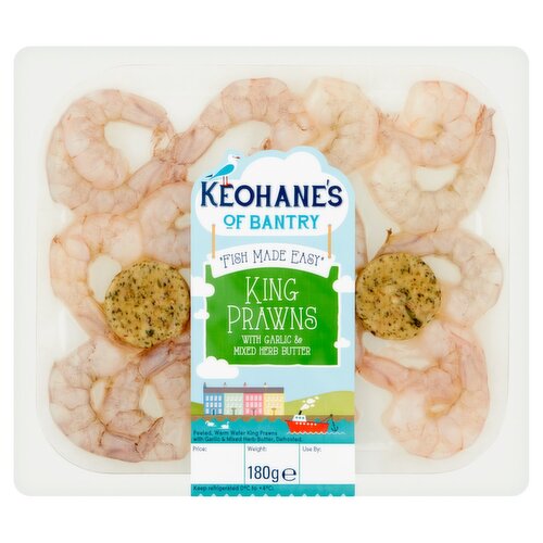 Keohanes King Prawns With Garlic & Mixed Herb Butter (180 g)