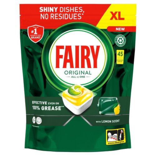 Dishwasher Tablets Fairy All in 1 Platinum Plus 