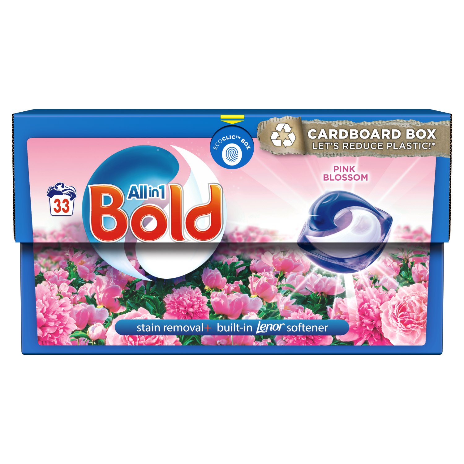 Bold All-in-1 Pods Pink 33 Wash (33 Piece)