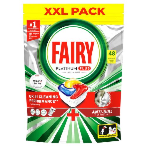 Fairy Platinum Plus Dishwasher Tablet 48Wash (48 Piece) Storefront EN