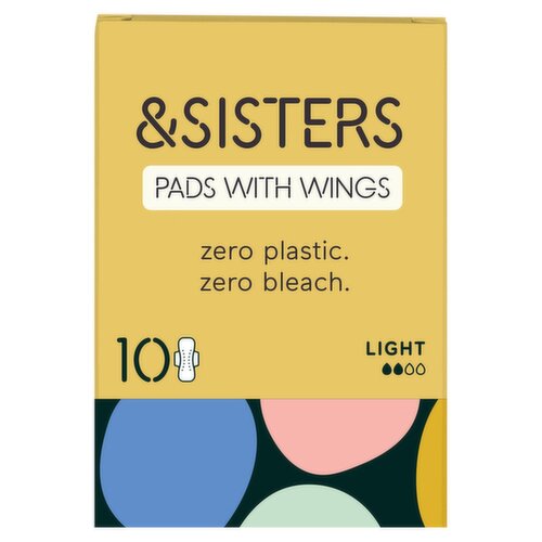 Sisters Pads with Wings Light  (10 Piece)