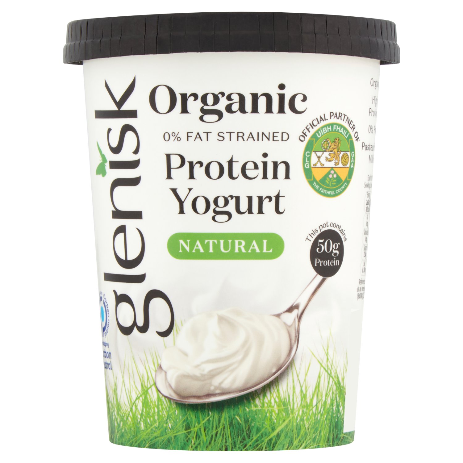 Glenisk Organic High Protein Yogurt Natural (500 g)