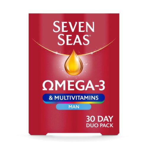 Seven Seas Omega 3 Multivitamins Man 30+30 Caps (60 Piece)