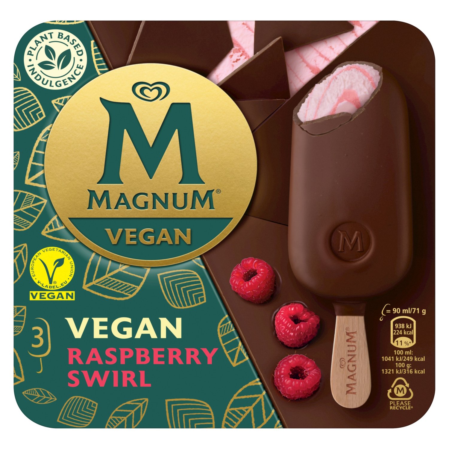 Magnum Vegan Raspberry Swirl 3MP (270 ml)