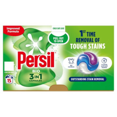 Persil Caps 15Wash Bio 19ml (15 Piece)