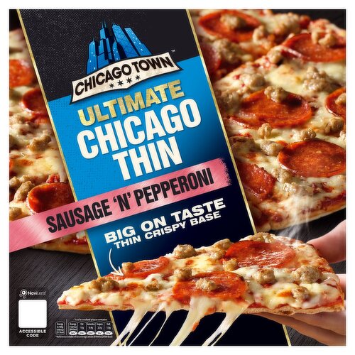 Chicago Town Crispy Chicago Thin Sausage & Pepperoni (431 g)