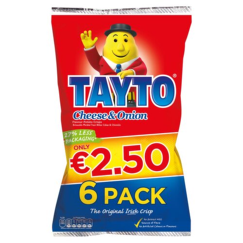 Tayto Cheese & Onion 6 Pack (25 g)