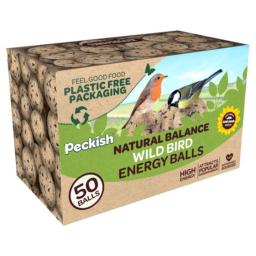 Peckish Natural Balance Energy Balls Box (50 Piece)