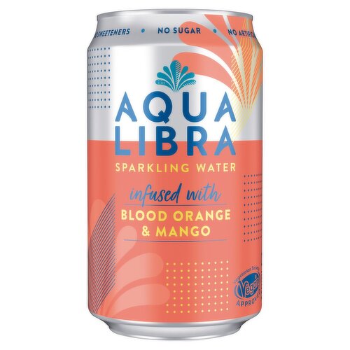 Aqua Libra Blood Orange & Mango Sparkling Water Can (330 ml)