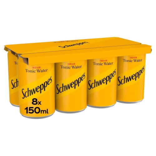 Schweppes Tonic Water Can 8 Pack (150 ml)