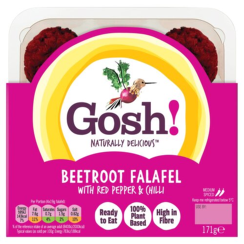 Gosh Beetroot Falafel With Red Pepper (171 g)