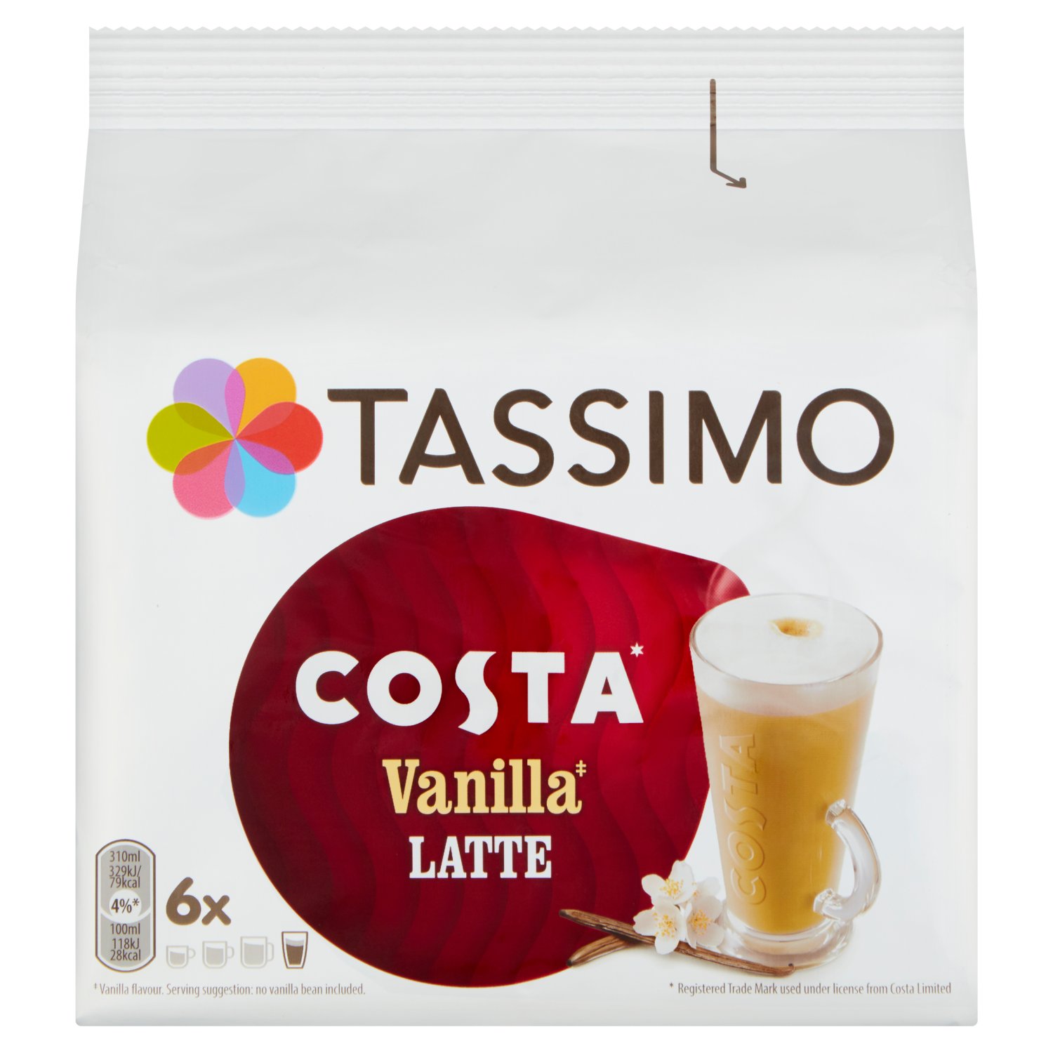 Tassimo Costa Latte Vanilla (203 g)