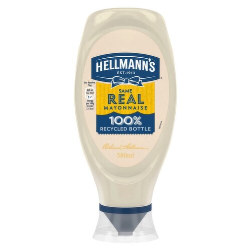 Hellmann Real Mayo Squeezy (580 ml)