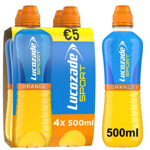 Lucozade Sport Orange 4 Pack (500 ml)