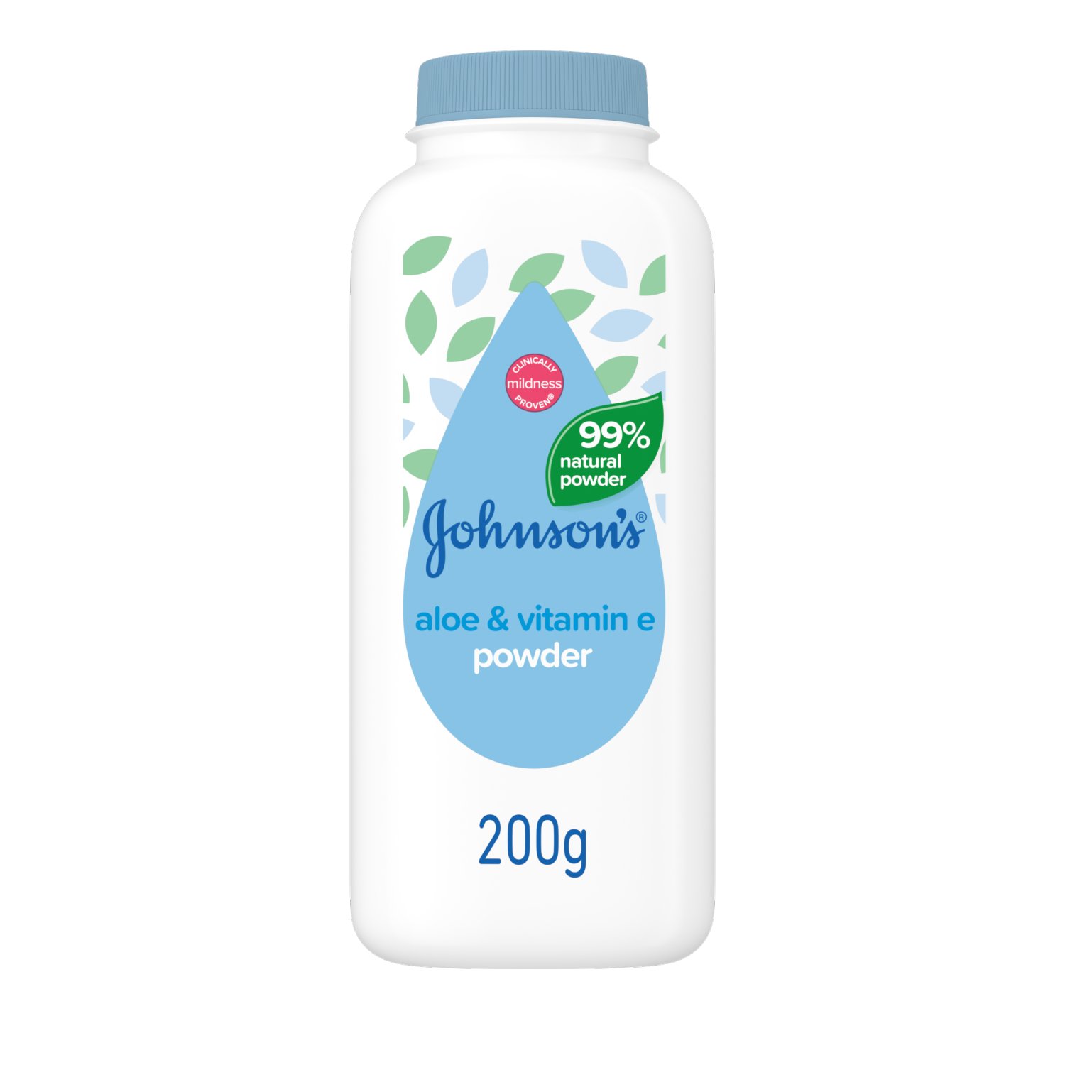 Johnson's Baby Natural Aloe & Vitamin E Powder (200 g)