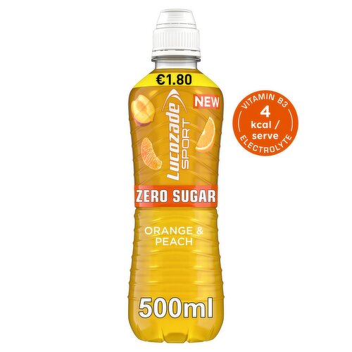 Lucozade Sport Zero Orange & Peach (500 ml)