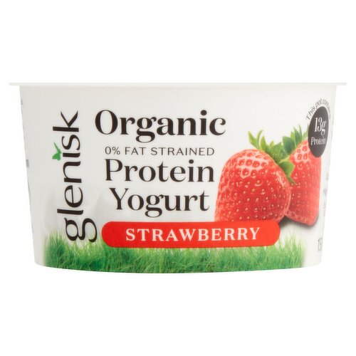 Glenisk Organic Strawberry High Protein Yogurt (150 g) Storefront EN