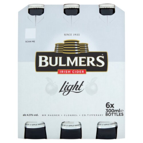 Bulmers Light Bottles 6 Pack (300 ml)
