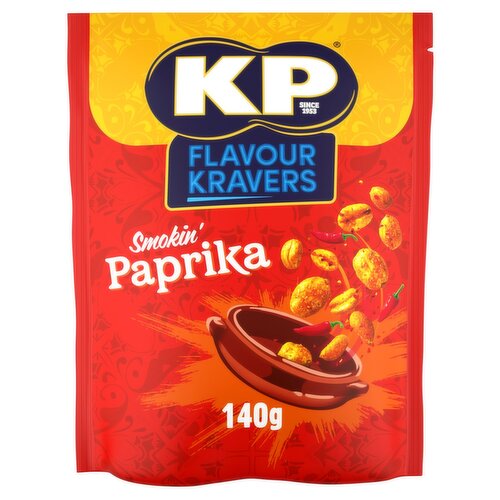 Kp Flavour Kravers Smokin Paprika Peanuts (140 g)