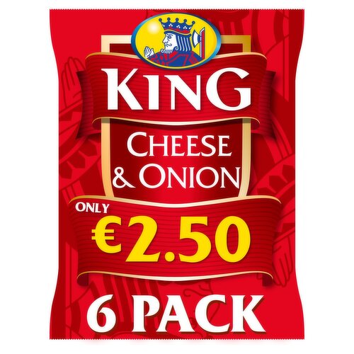 King Cheese & Onion 6 Pack (150 g)