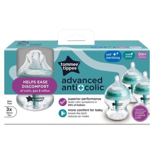 Tommee Tippee Advanced Anti Colic 150ml Bottle (3 Piece)