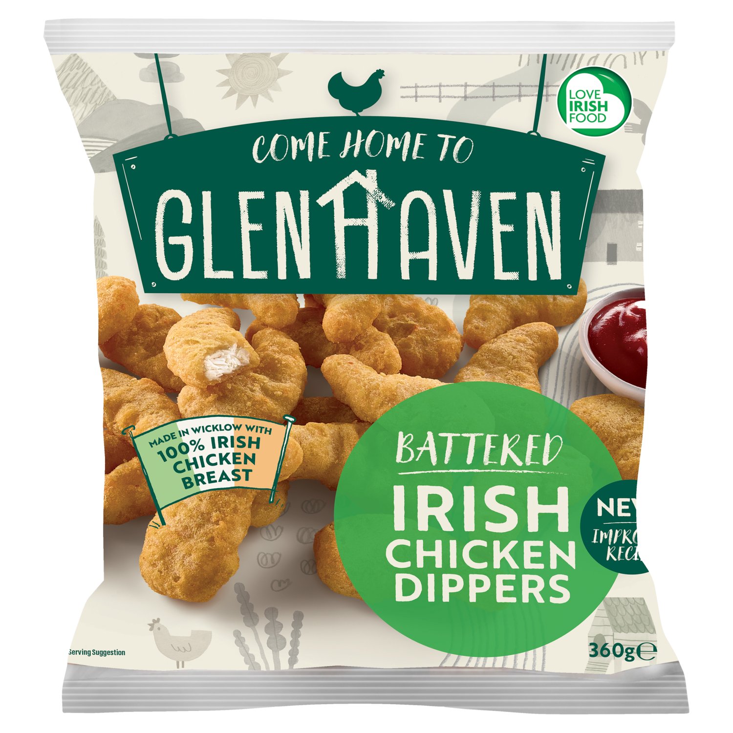 Glenhaven Chicken Dippers (360 g)