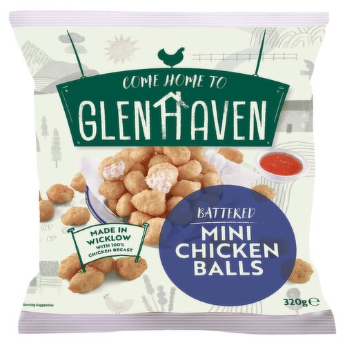 Glenhaven Mini Battered Chicken Balls (320 g)