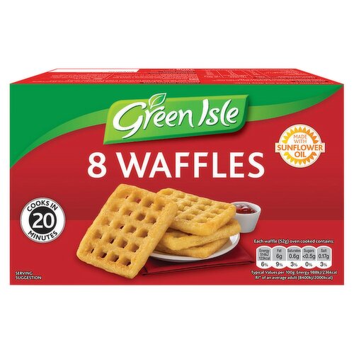 Green Isle Waffles 8 Pack (454 g)