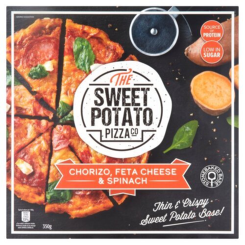 The Sweet Potato Pizza Company Chorizo, Feta Cheese And Spinach (350 g)