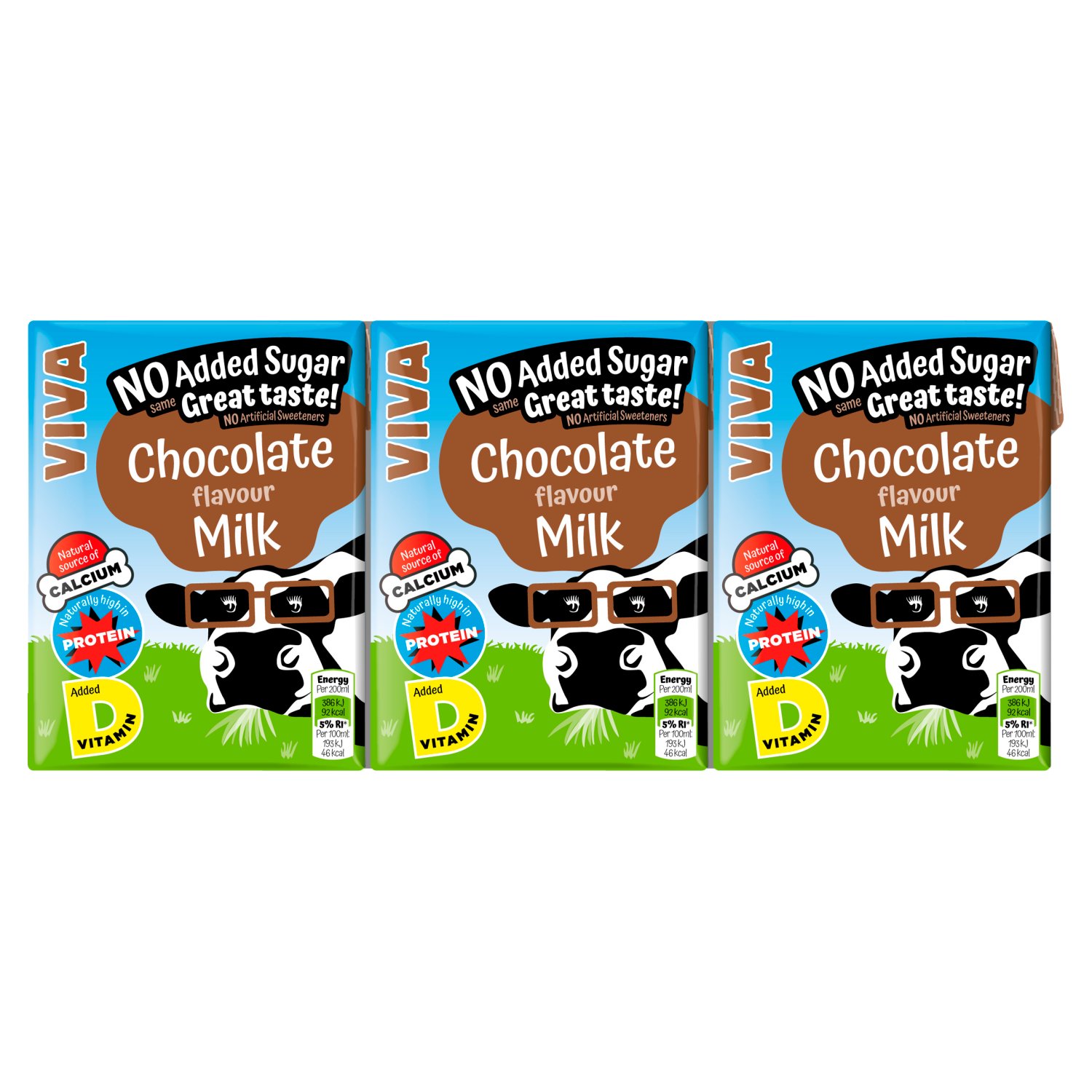 Viva Chocolate Milk 3 Pack (600 ml)