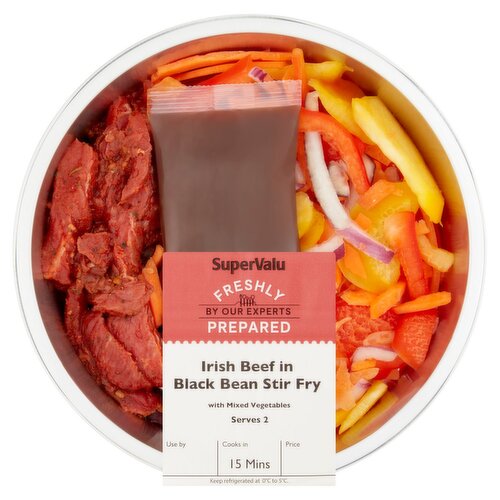 SuperValu Freshly Prepared Irish Beef Stir Fry with Black Bean Sauce (400 g)