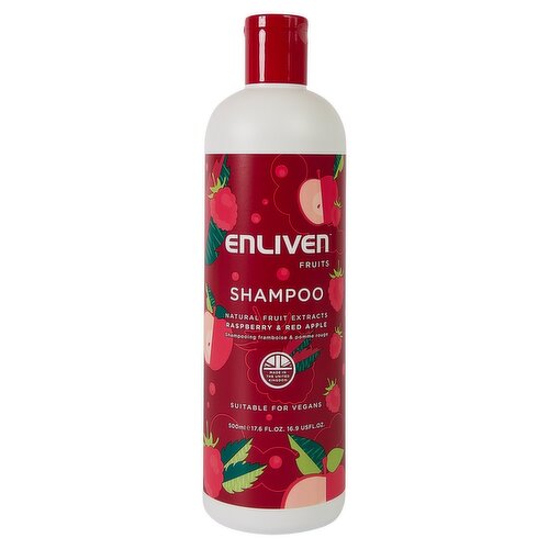 Enliven Naturals Shampoo Raspberry & Red Apple 500ml (500 ml