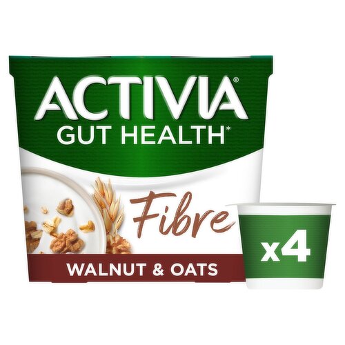 Activia Gut Health Walnut & Oats 4 Pack (115 g)