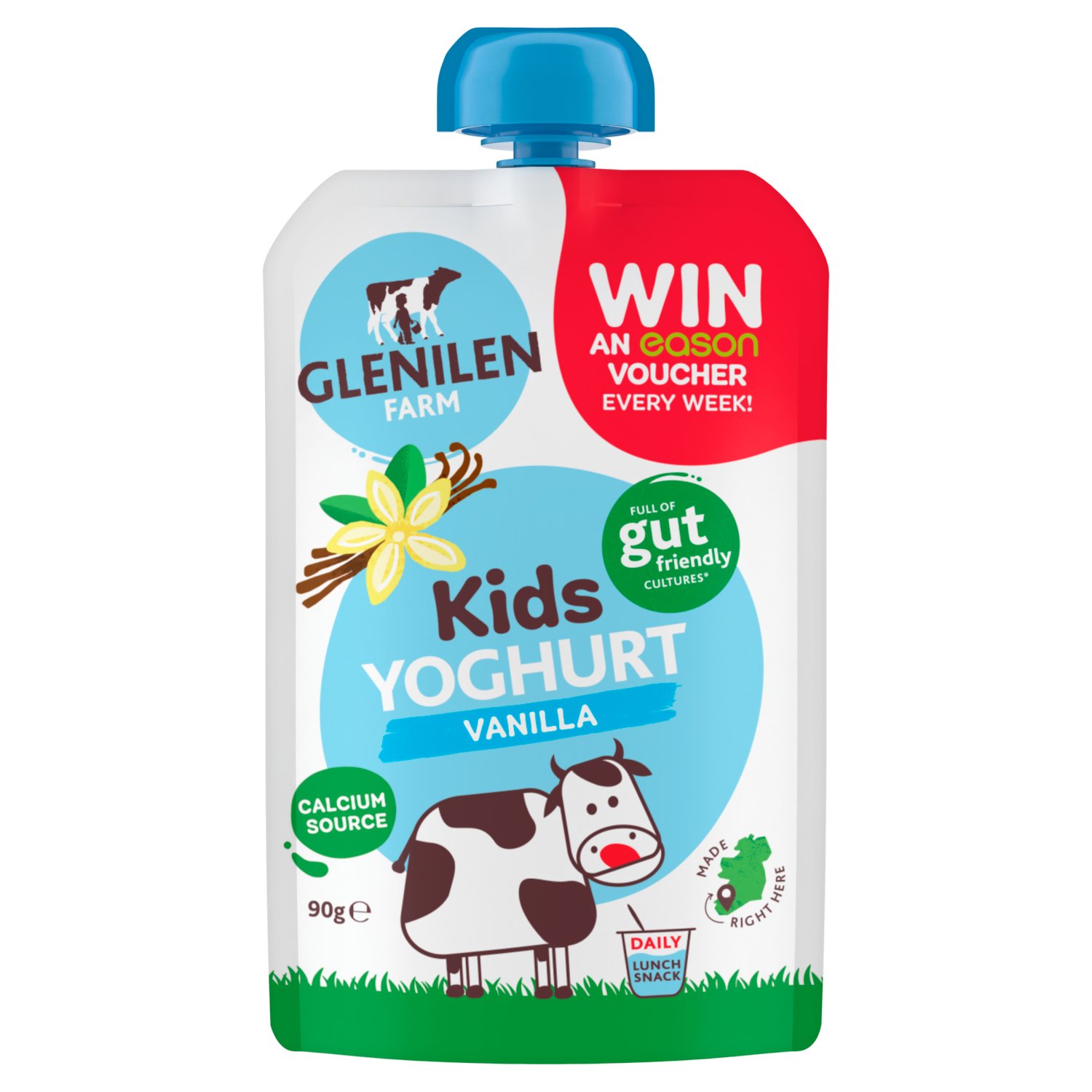 Glenilen Farm Vanilla Kids Yoghurt Pouch (90 g)
