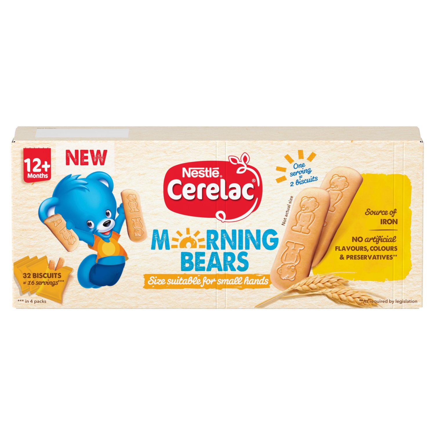 Cerelac Morning Bears Biscuits 12+Months 4 Pack (180 g)