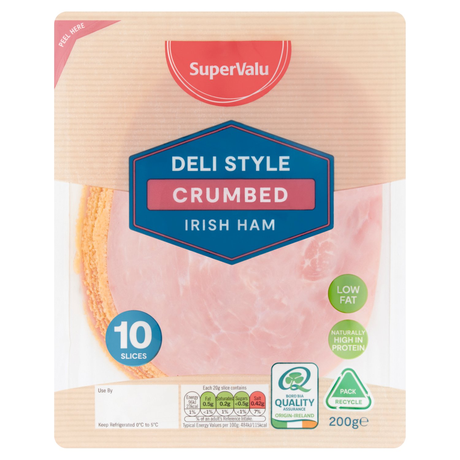 SuperValu Deli Style Crumbed Ham Slices (200 g)