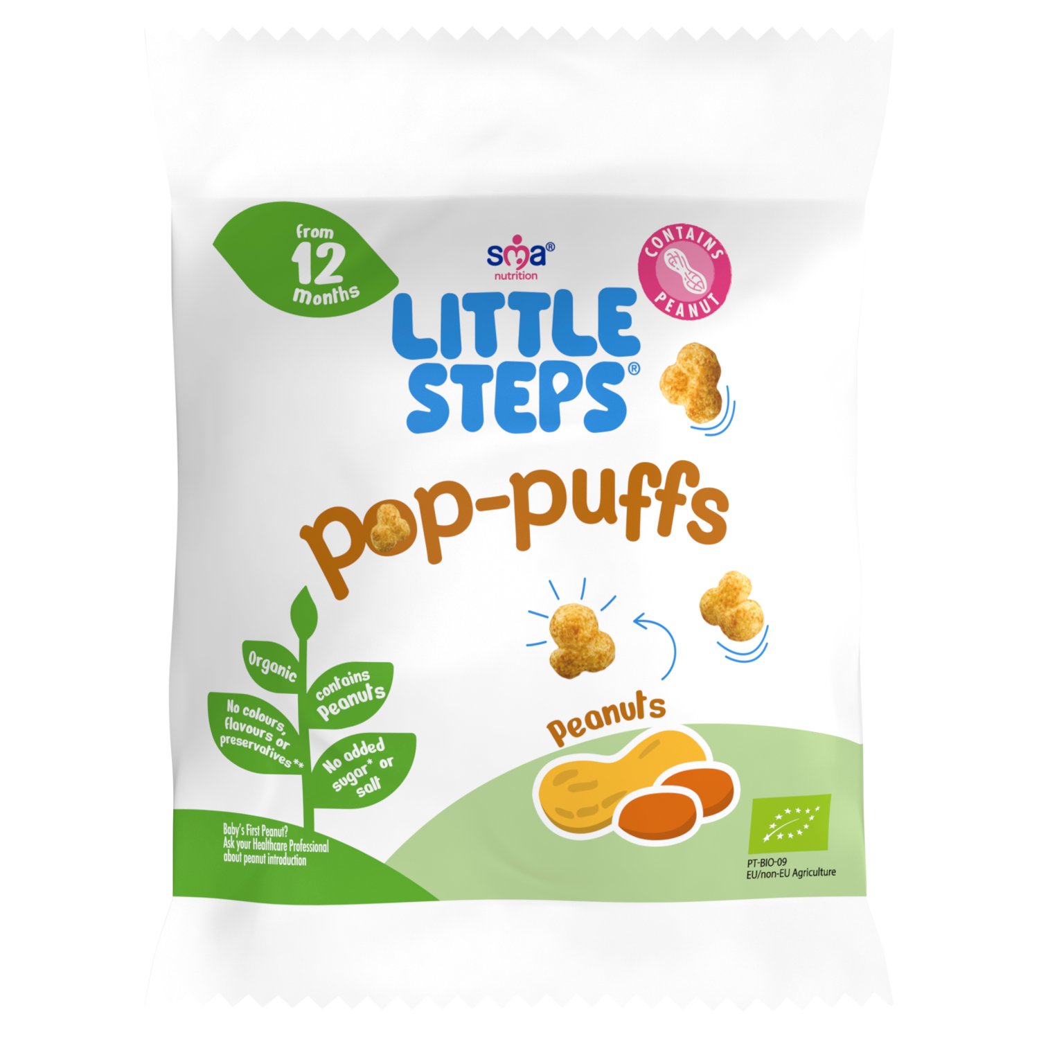 SMA Little Steps Peanut Pop Puffs 12+ (7 g)