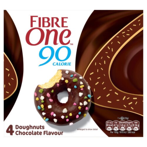 Fibre One Chocolate Doughnuts 4 Pack (23 g)