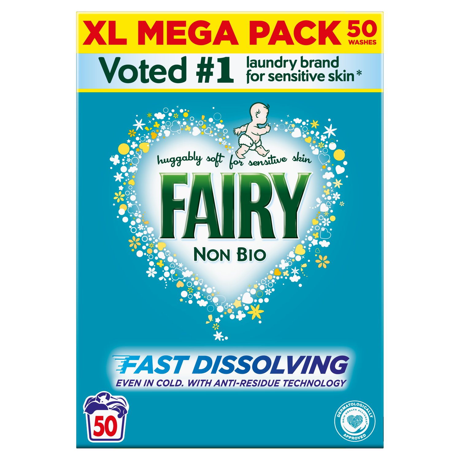 Fairy Non Bio Laundry Powder 50 Wash (3 kg)