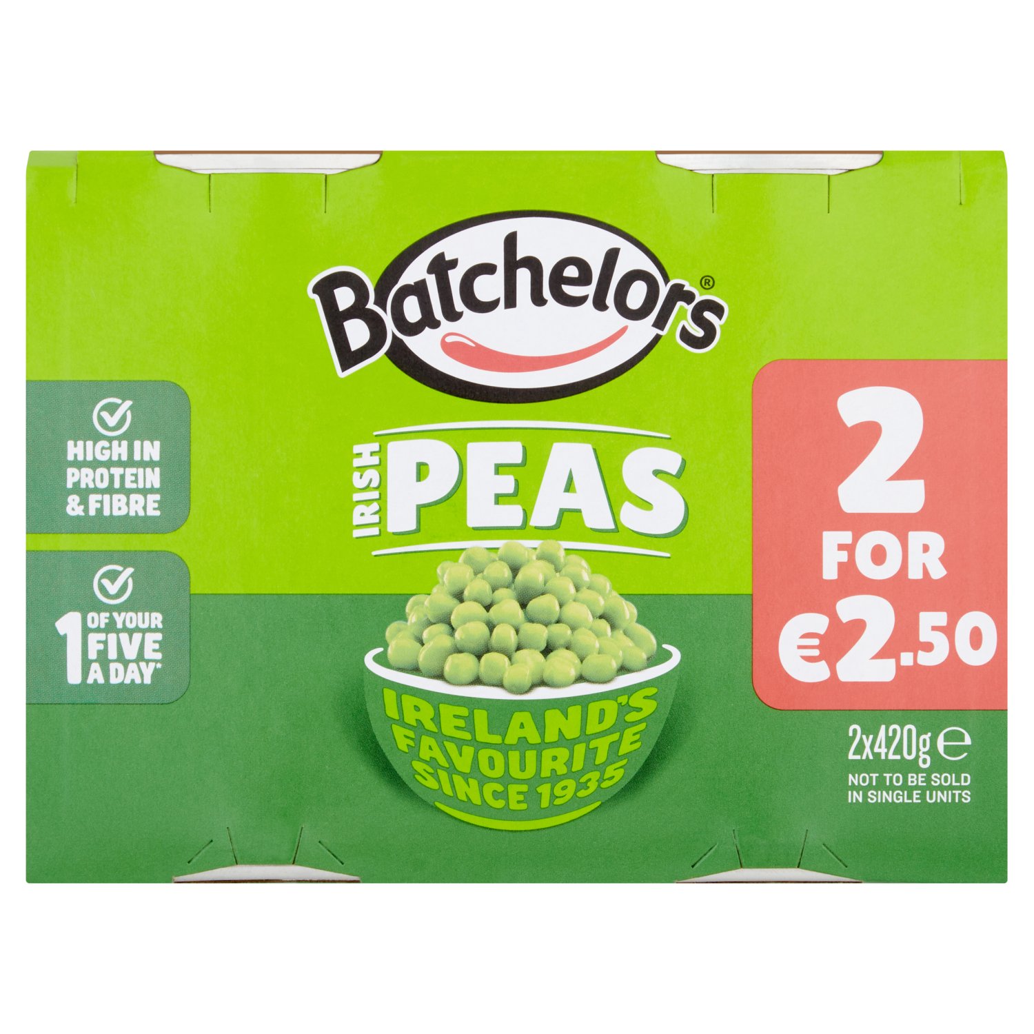 Batchelors Processed Peas Value Pack €2.50 PMP (420 g)