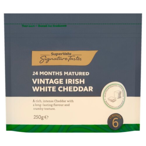 Signature Tastes Vintage Irish White Cheddar 24 Month Matured (250 g)