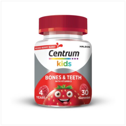 Centrum Kids Mixed Berry Blast Bones & Teeth Gummies (30 Piece)