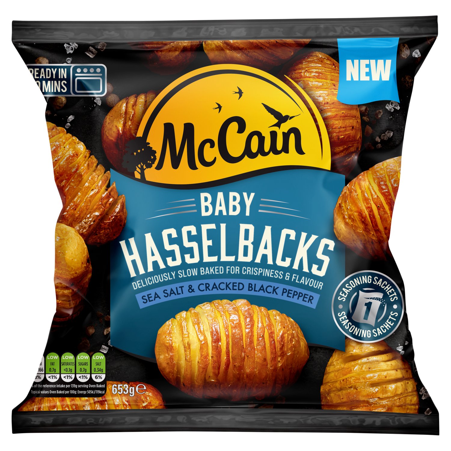 McCain Sea Salt & Black Pepper Baby Hasselbacks Potato (653 g)