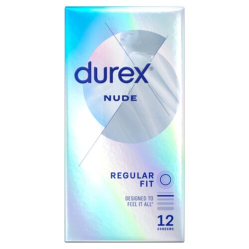 Durex Nude Regular Fit Condoms 12 Pack (12 Piece)