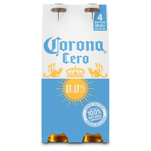 Corona Cero 0.0% Beer Bottle 4 Pack (330 ml)