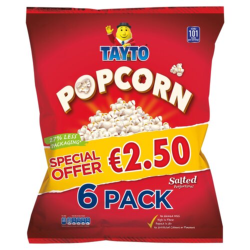 Tayto Popcorn 6 Pack (20 g)
