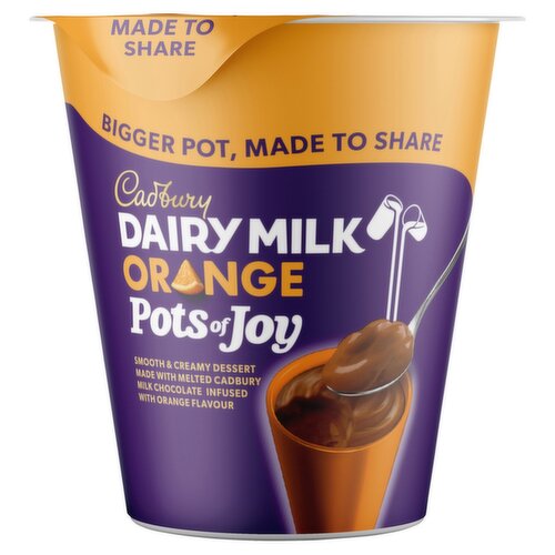 Cadbury Dairy Milk Orange Pots of Joy Dessert Big Pot (350 g)